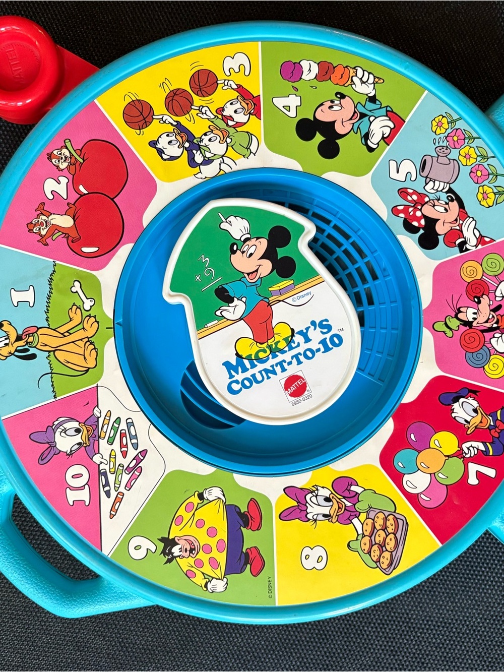 Count-to-10 Kids Toy - Blue vintage